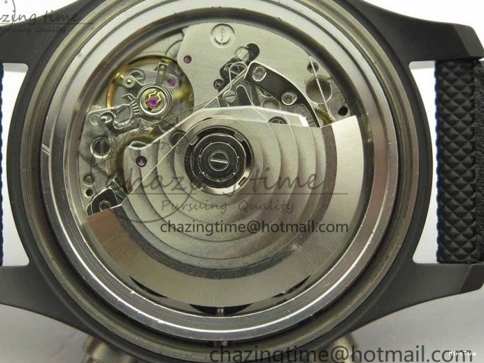 MIROTIME 1231 Modern PILOT IW389001 ZF 1:1 Best Edition Ceramic Case Black Dial on Nylon Strap A7750 (Same Function As Genuine) 7158